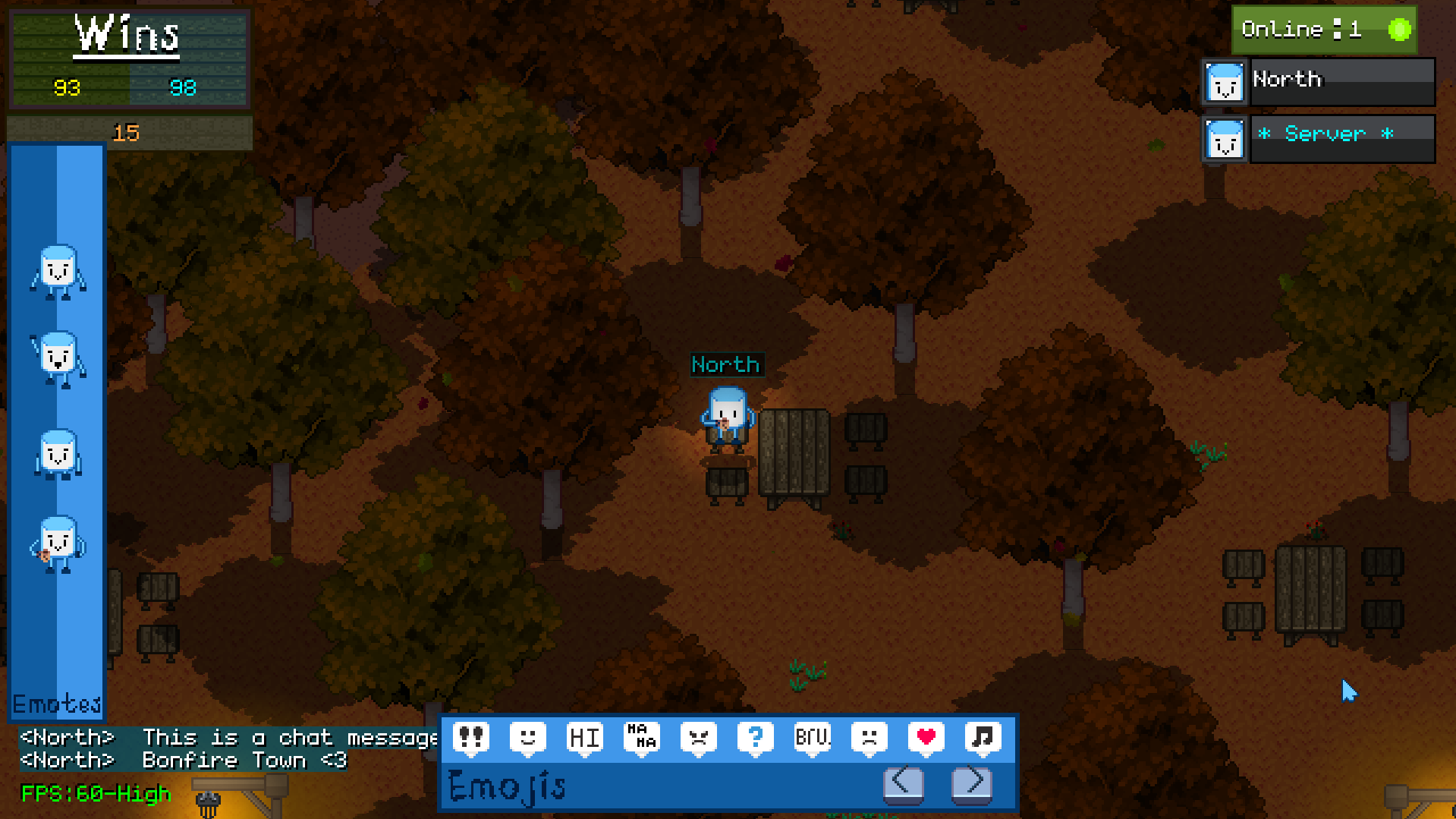 Bonfire Town social gameplay screenshot